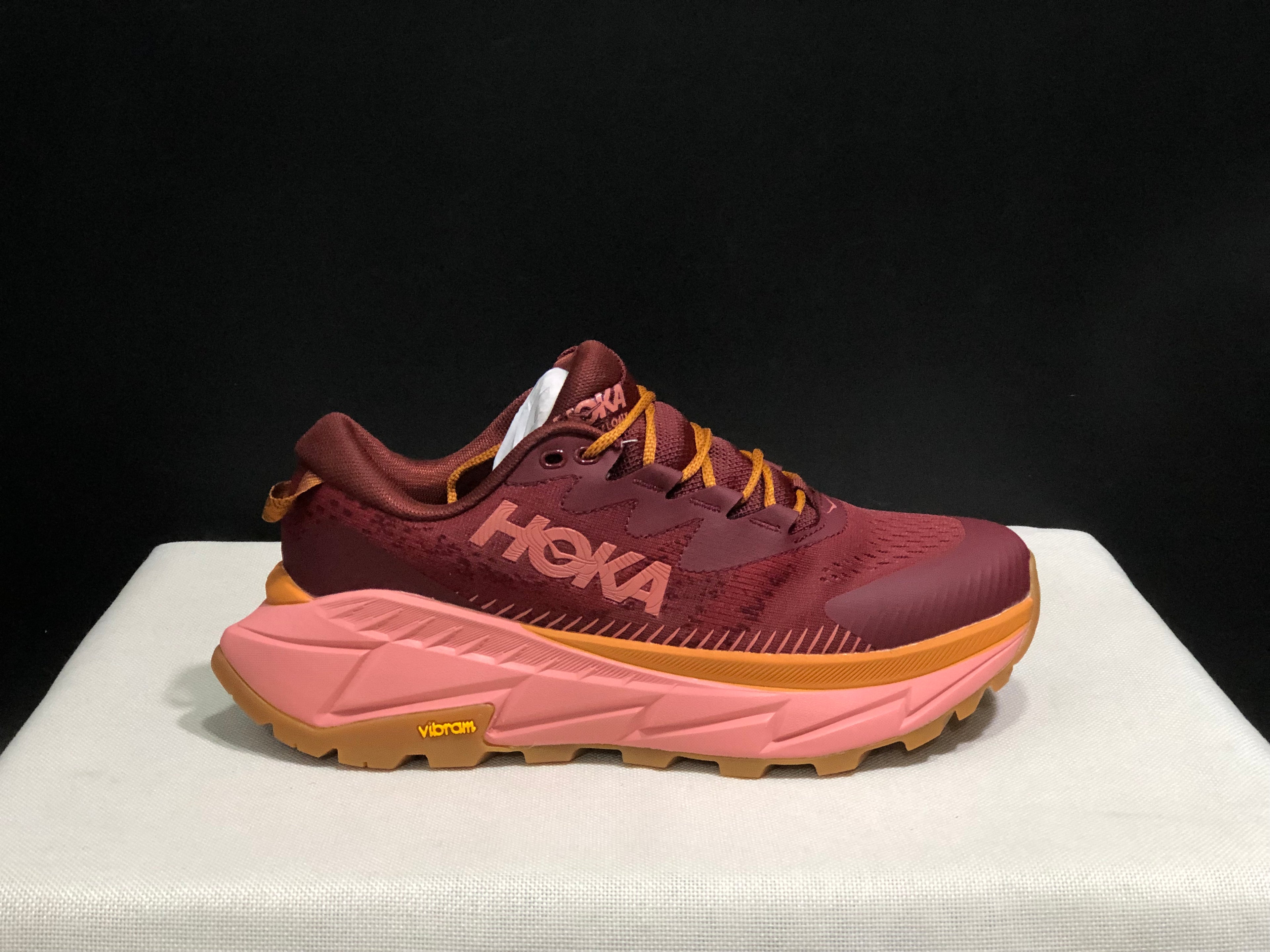 Hoka One One Skyline Float X Outdoor Running Shoes Sneakers Red