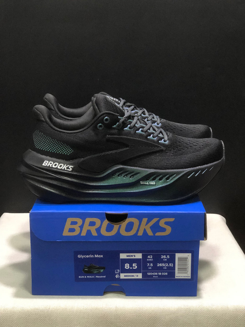 Brooks Glycerin Max Comfortable Low-top Running Shoes Black