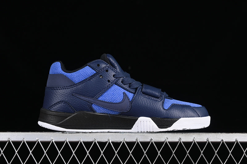 Travis Scott Nike Air Jordan Cut The Check Black Thunder Blue Sneakers