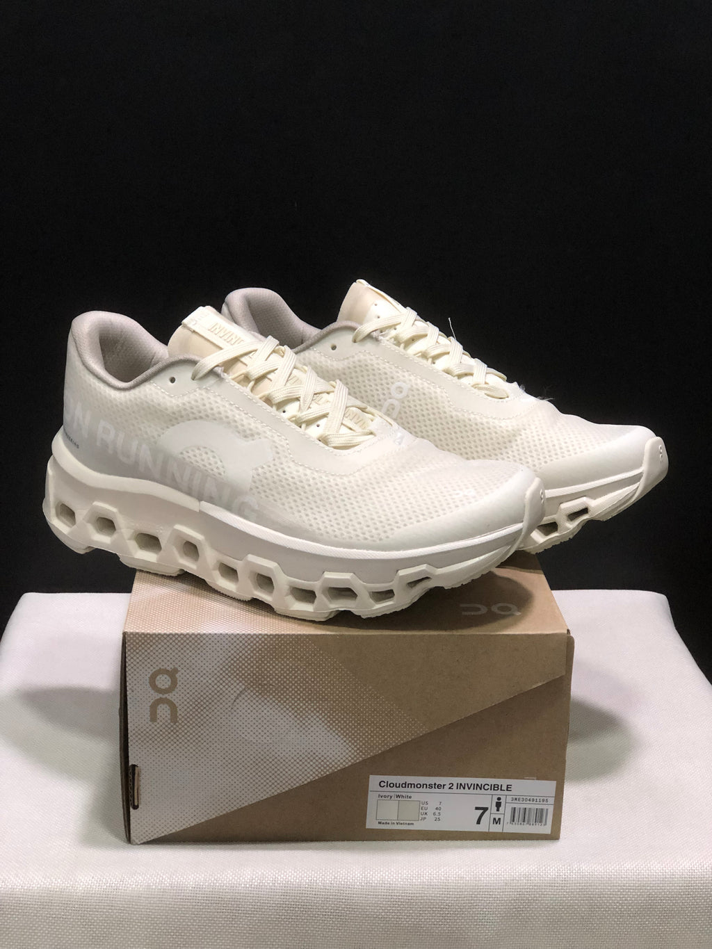 On Running x Invincible Cloudmonster 2 Shoes Ivory White