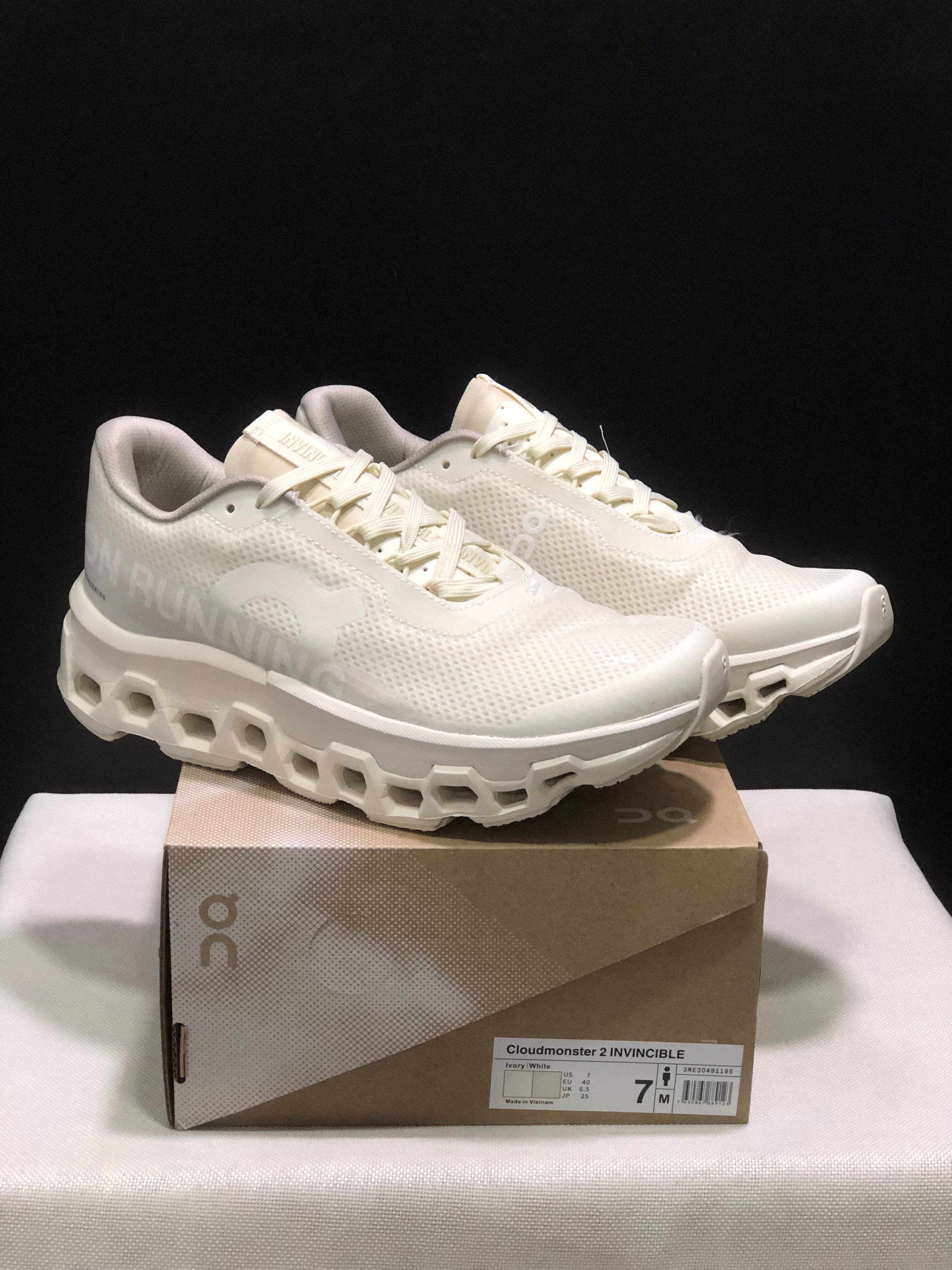 On Running x Invincible Cloudmonster 2 Shoes Ivory White