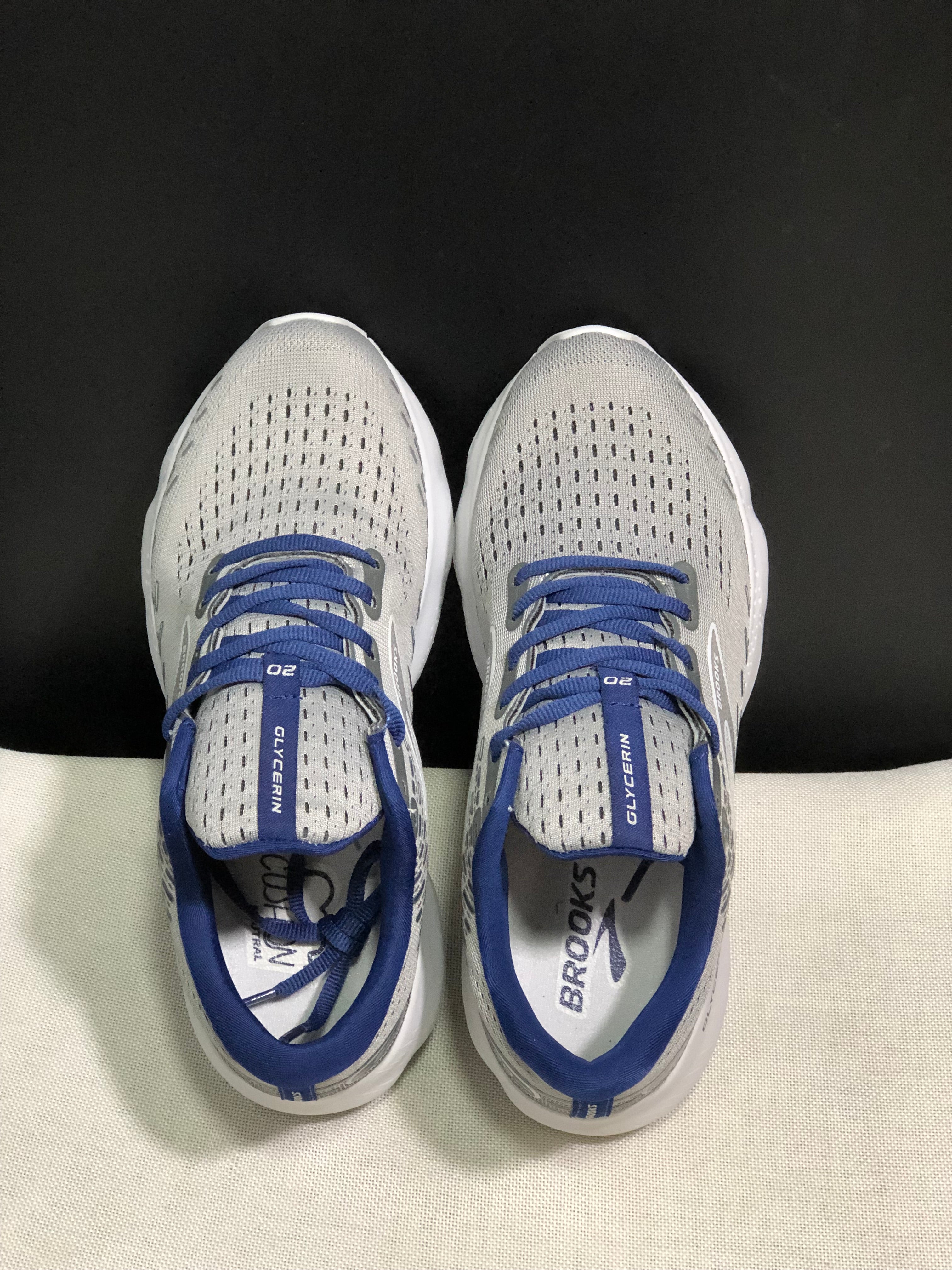 Brooks Glycerin GTS 20 Shock-absorbing Wear-resistant Running Shoes Grey