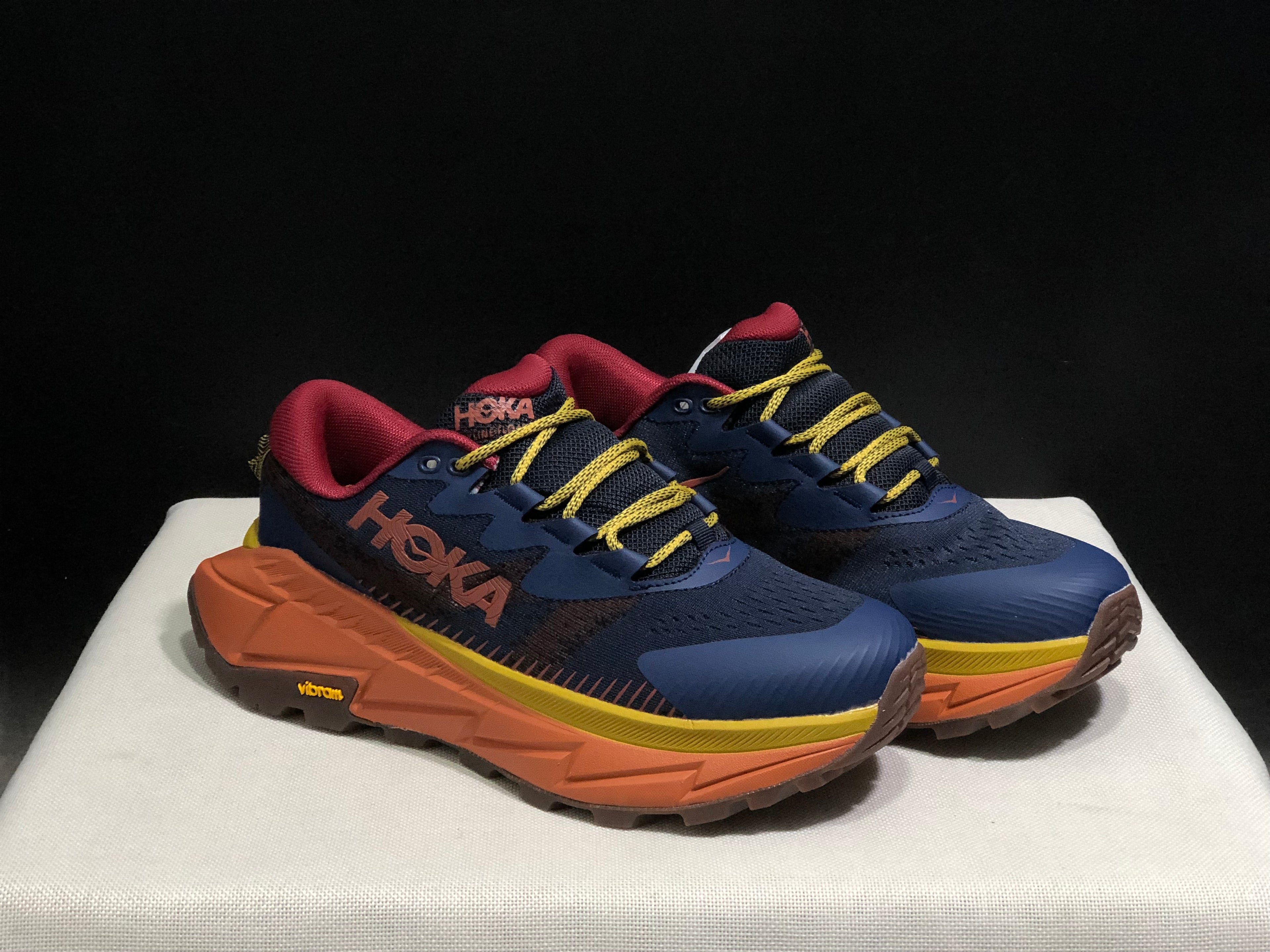Hoka One One Skyline Float X Outdoor Running Shoes Sneakers Navy