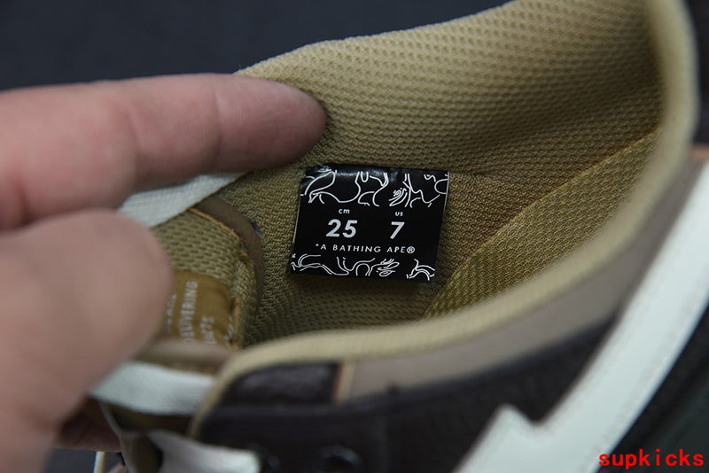 A Bathing Ape Bape Sta Low Black Brown