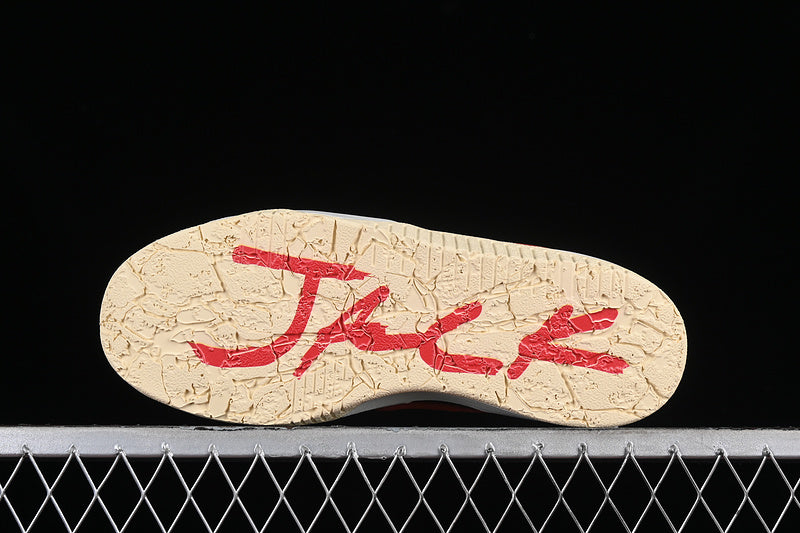 Travis Scott Nike Air Jordan Jumpman Jack TR Univerity Red Black White Muslin Sneakers