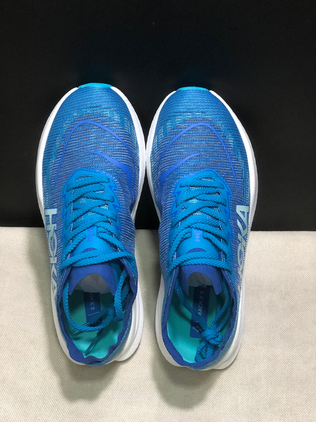 Hoka One One Mach X 2 Anti-slip Low-top Running Shoes Blue