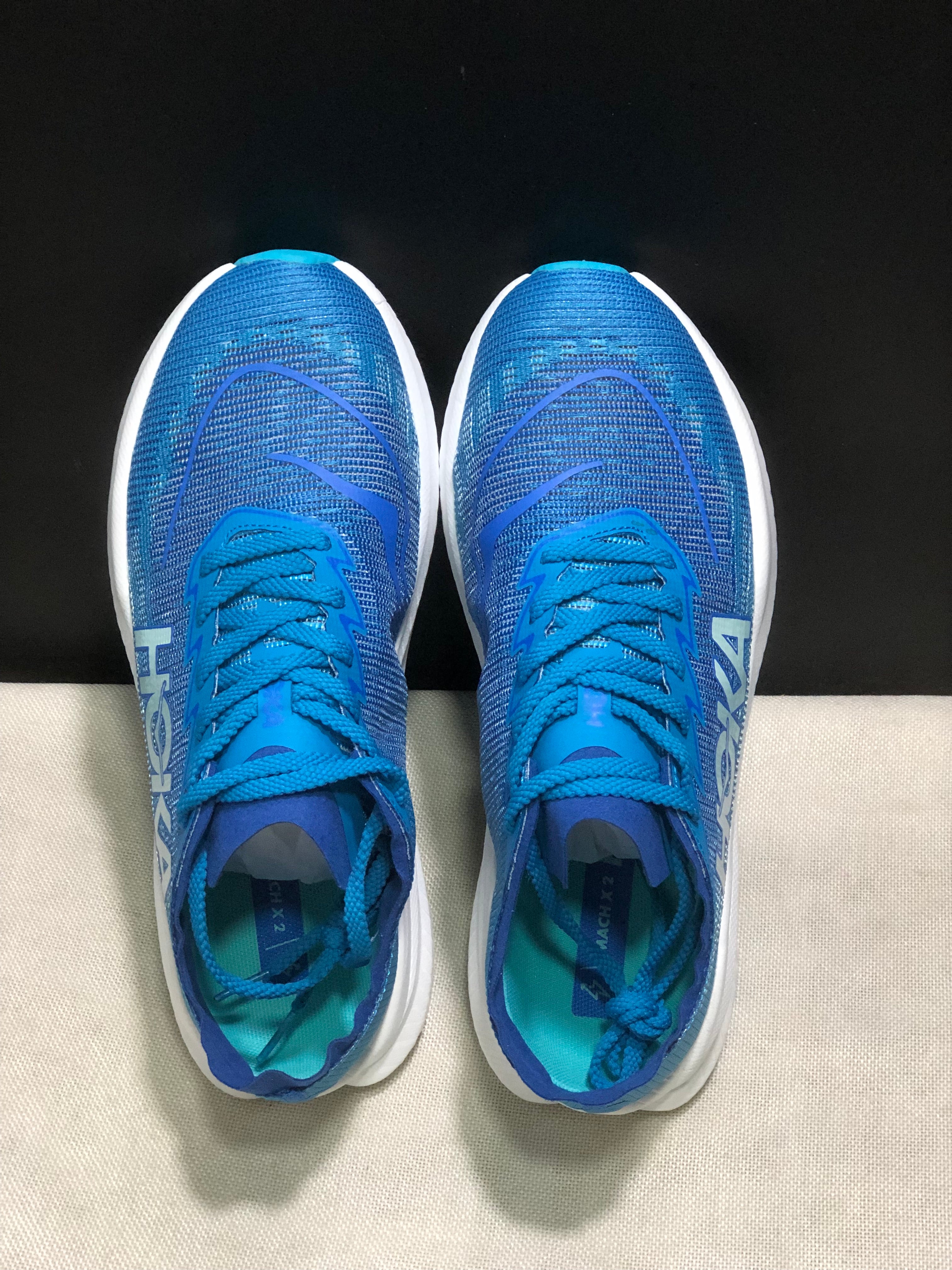 Hoka One One Mach X 2 Anti-slip Low-top Running Shoes Blue