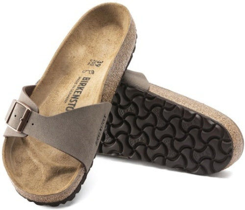 Birkenstock Madrid Birko-Flor Birkibuc 0040093 Narrow Mocca Fashion Slippers