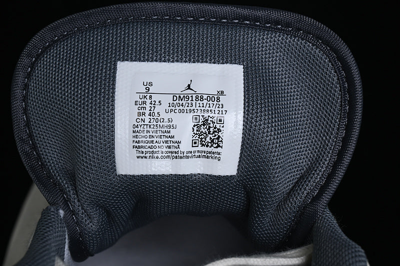 Travis Scott Fragment Design Nike Air Jordan 1 Low Bape OG SP Grey White Beige Sneakers