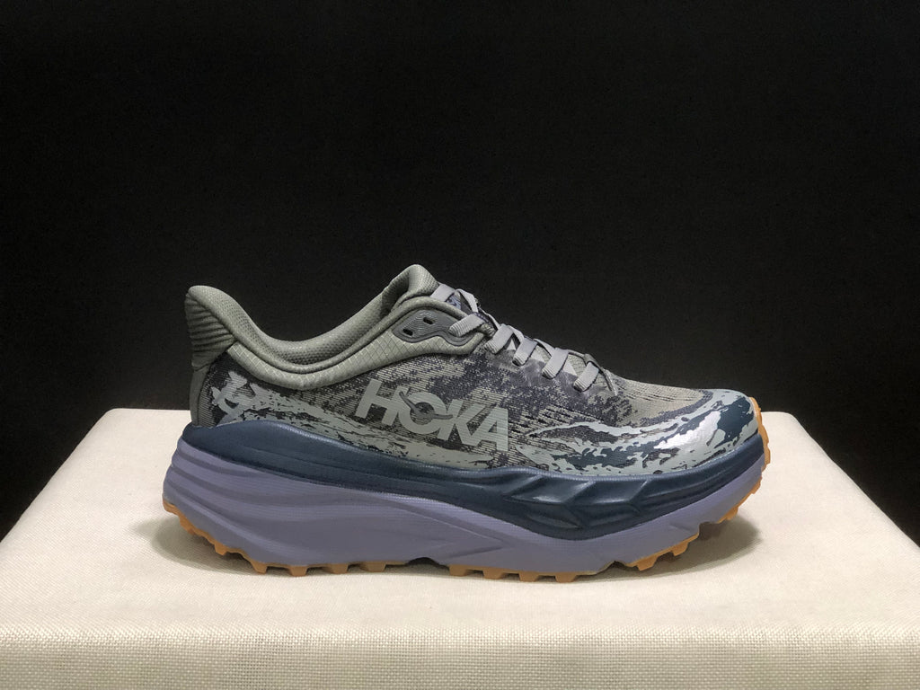 Hoka One One Stinson 7 Comfortable Anti-slip Outdoor Running Shoes Sneakers Gray