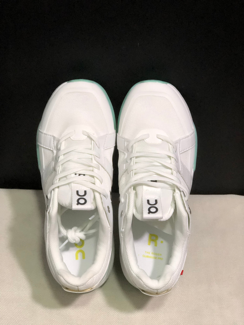 On Running The Roger Clubhouse Pro Anti-Slip Sports Shoes White/Light Green