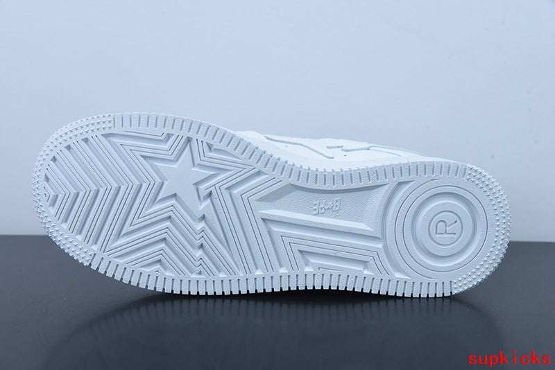 A Bathing Ape Bape Sta Low White SN Embroidery