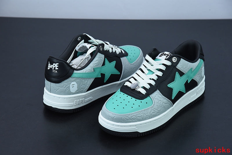 A Bathing Ape Bape Sta Low Gray Black Teal