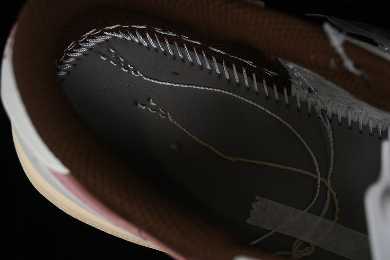 Travis Scott Nike Air Jordan 1 Low OG Dark Pony Pink Oxford Sneakers