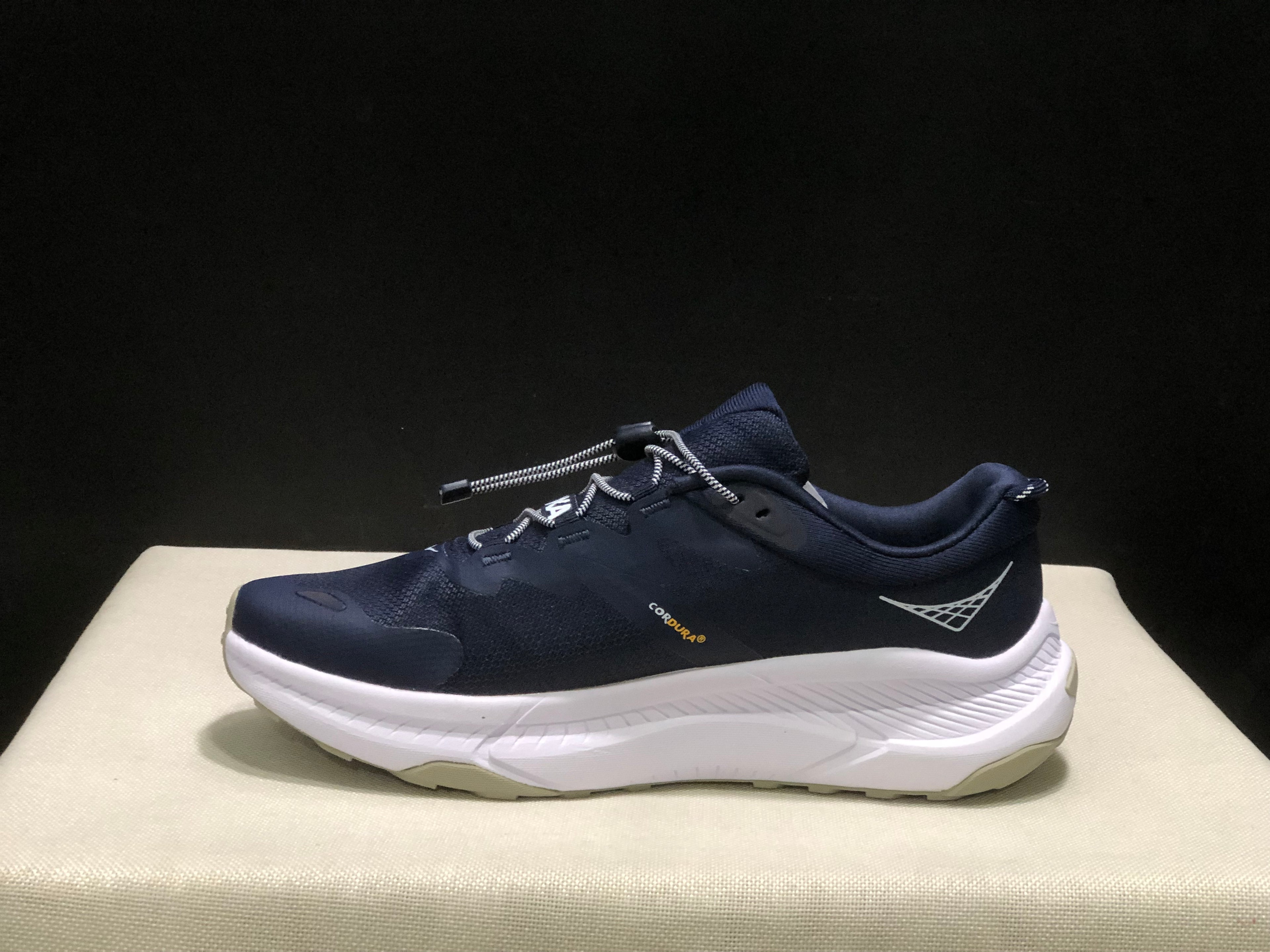 Hoka One One Transport Drawstring Low-top Running Shoes Sneakers Navy