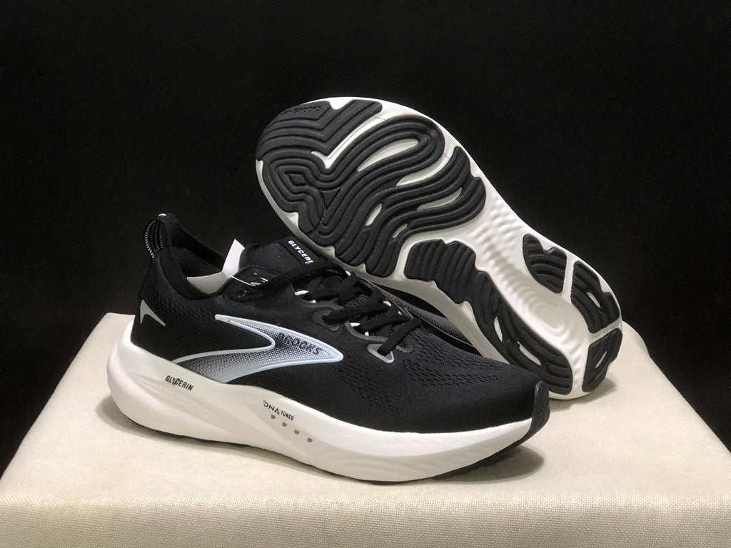 Brooks Glycerin 22 Comfortable Running Shoes Black/White
