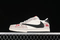 Travis Scott Fragment Design Nike Air Jordan 1 Low OG SP Black Light Brown White Sneakers