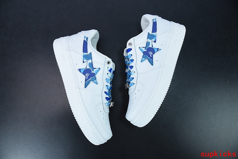 A Bathing Ape Bape Sta Low White ABC Camo Blue (2021)