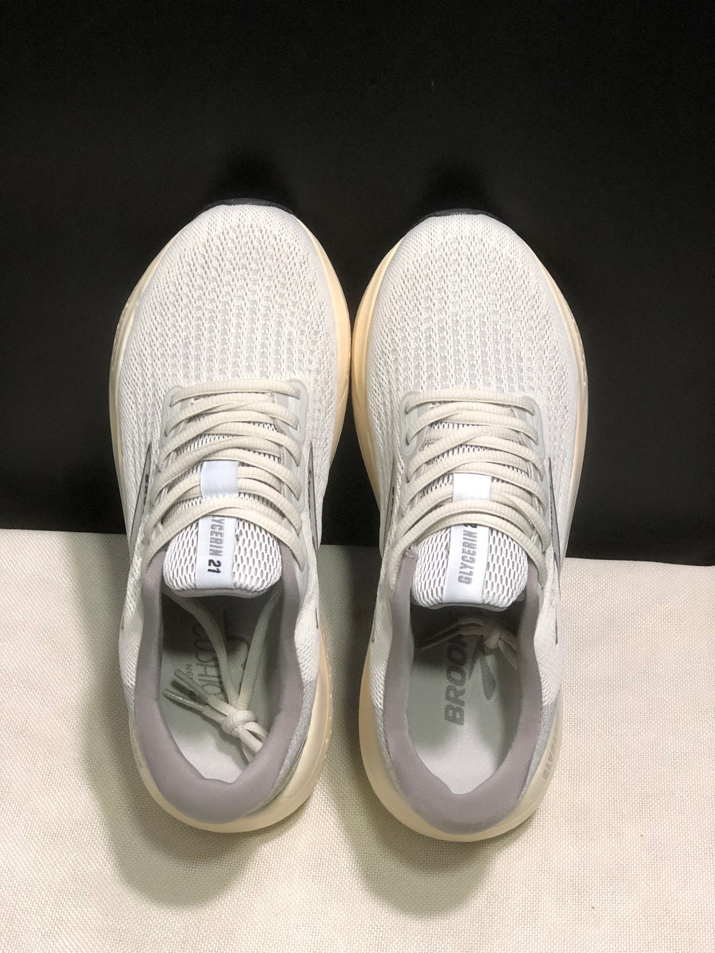 Brooks Glycerin 21 Men's Low-top Casual Running Shoes Grey/Frost Grey/Champogne