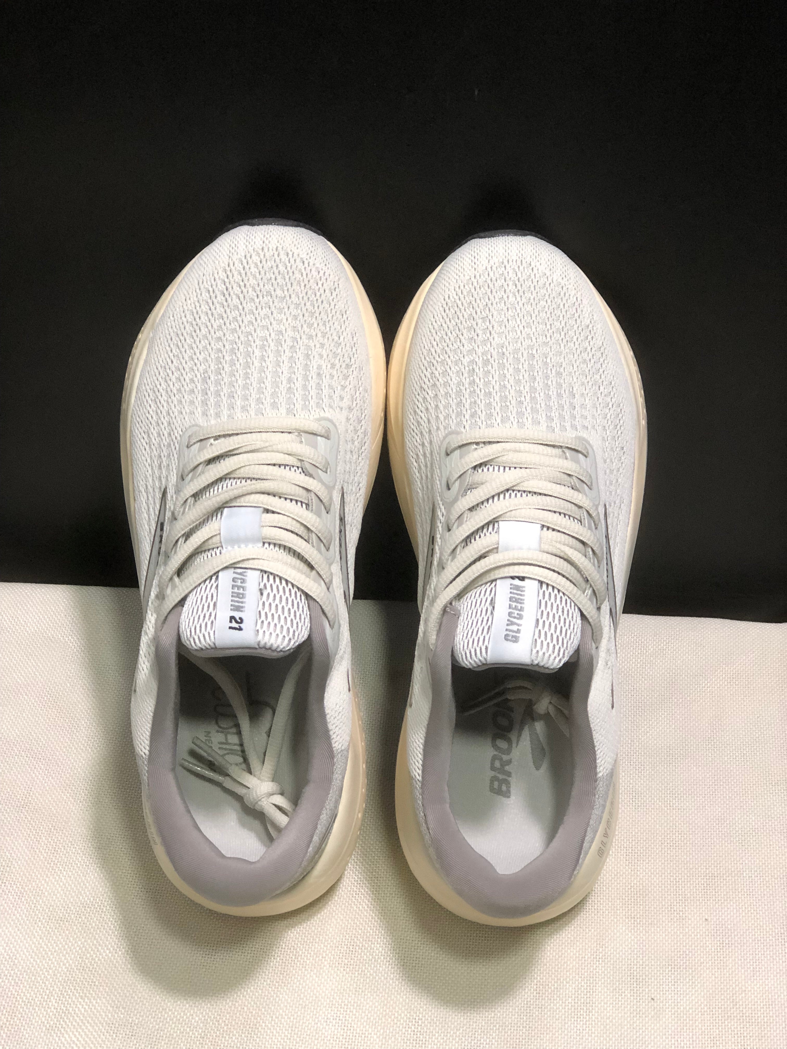 Brooks Glycerin 21 Men's Low-top Casual Running Shoes Grey/Frost Grey/Champogne