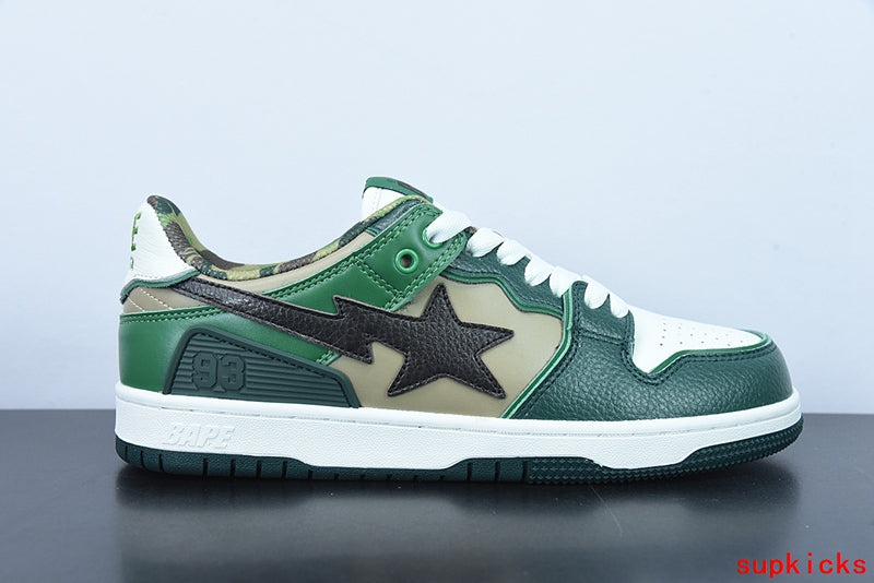 A Bathing Ape Bape Sta Sk8 Green Camo