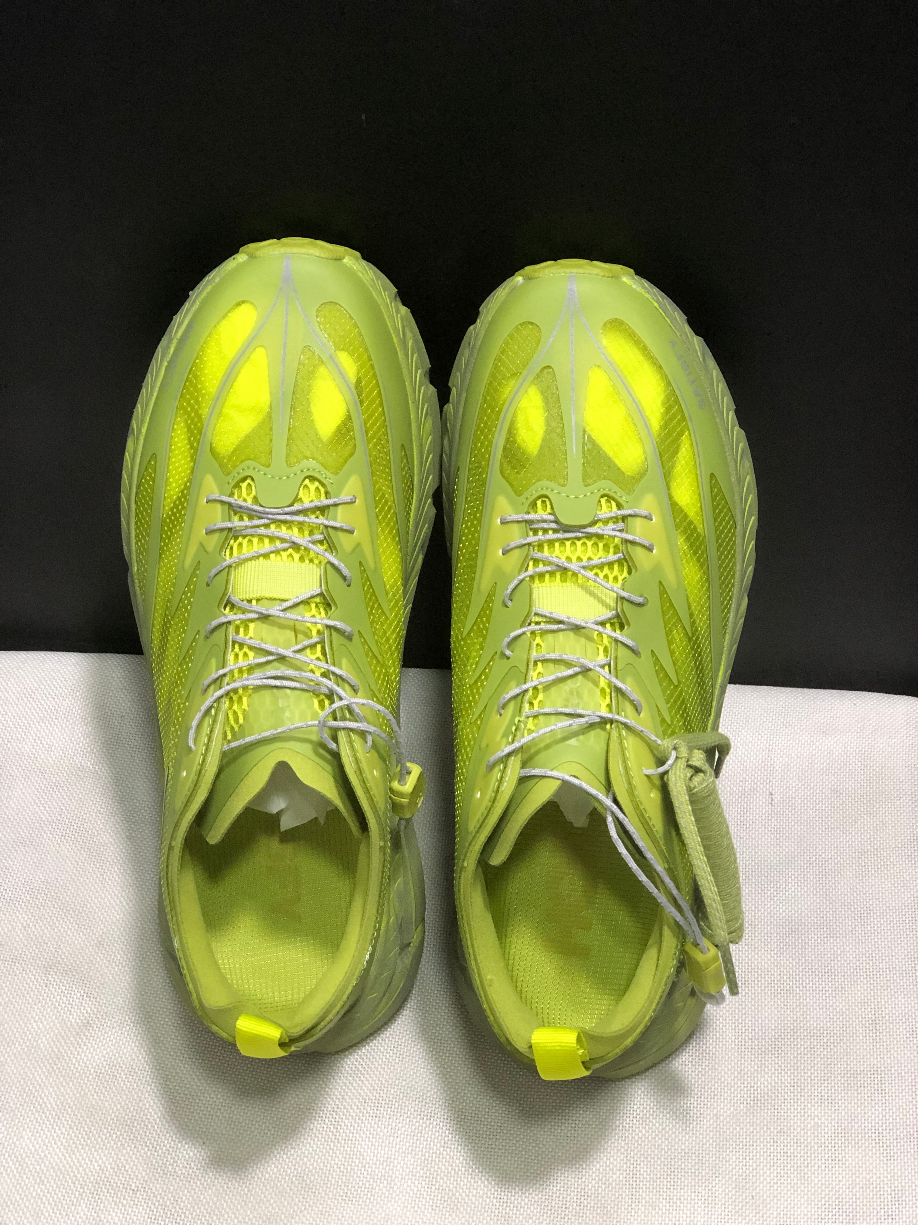 Hoka One One Satisfy x Mafate Speed 4 Breathable Fashion Running Shoes Sneakers Green