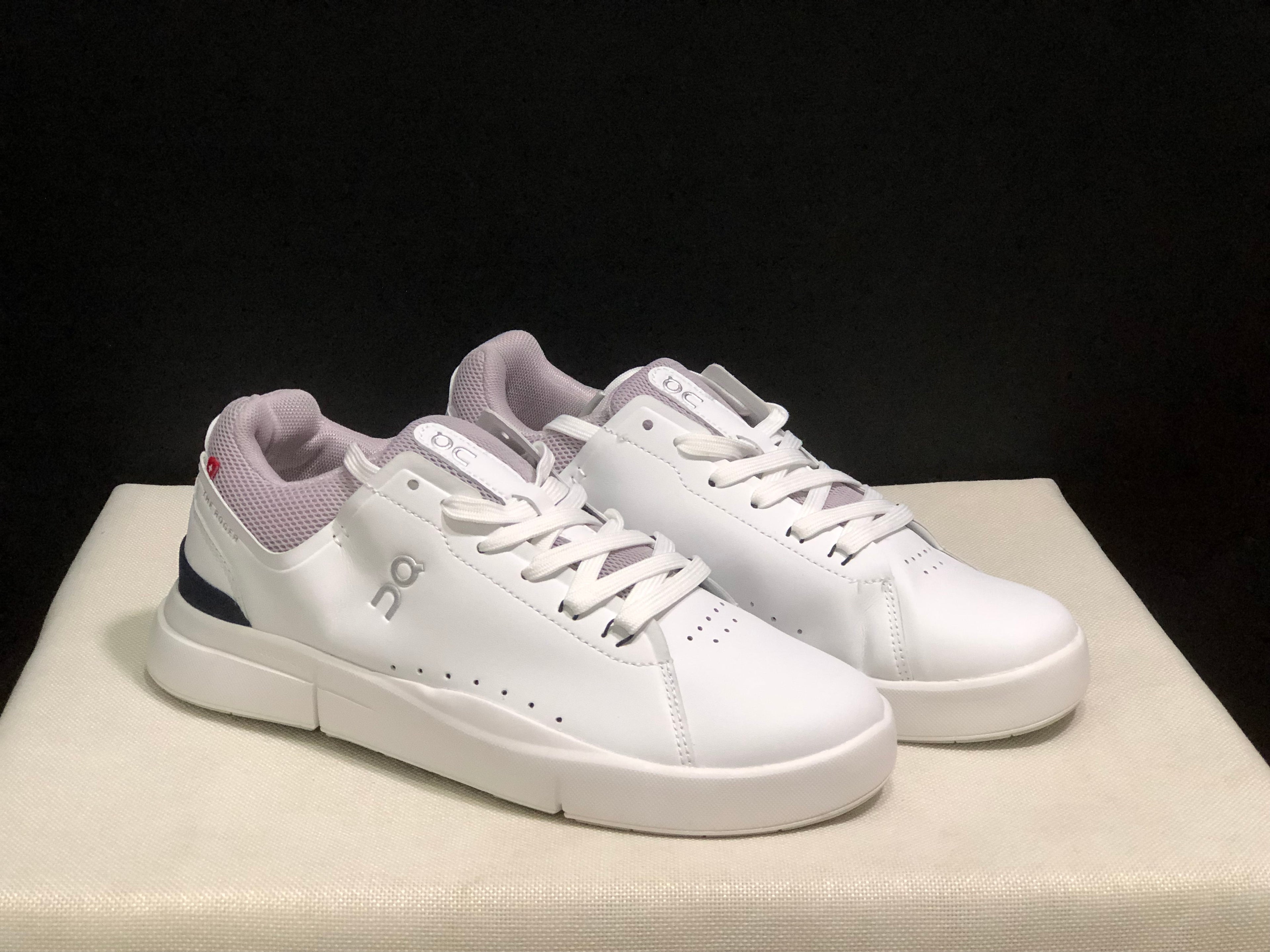 On Running The Roger Spin Board Shoes White/Light Purple