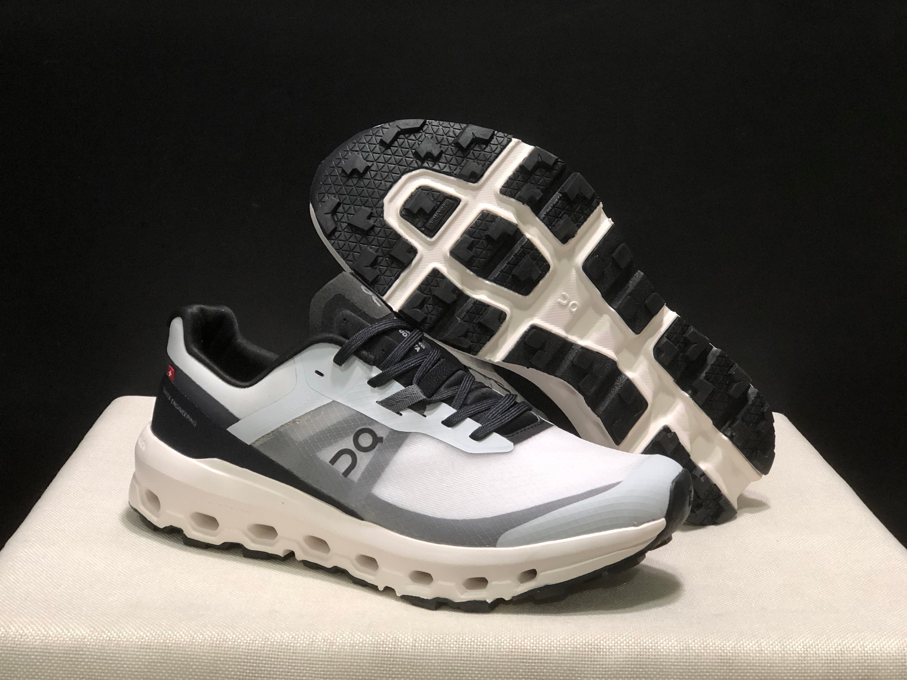 On Running Cloudvista 2 Waterproof Trail Running Shoes Black/White/Haze Blue