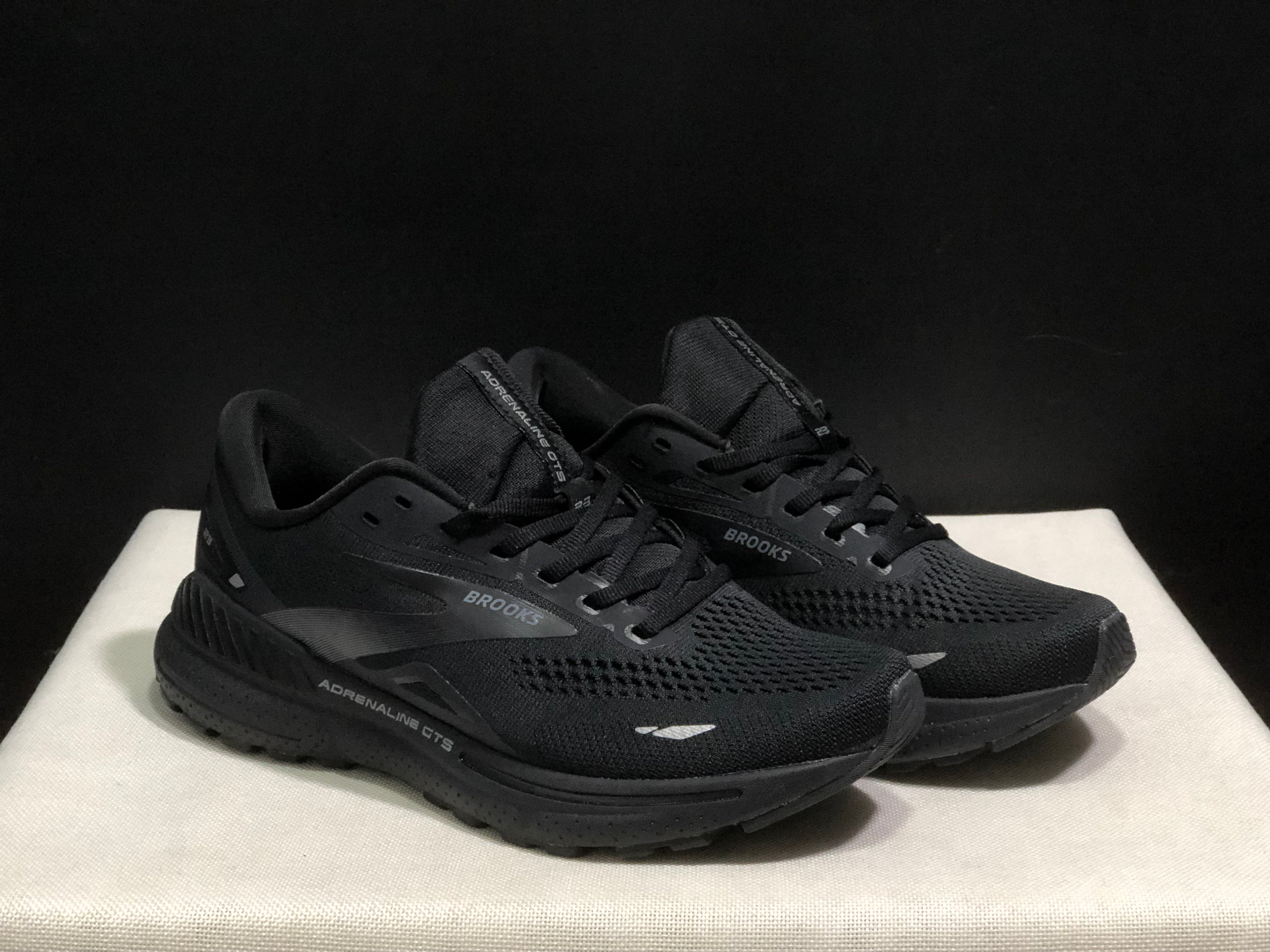Brooks Adrenaline GTS 23 Shock-absorbing Wear-resistant Low-top Running Shoes Black