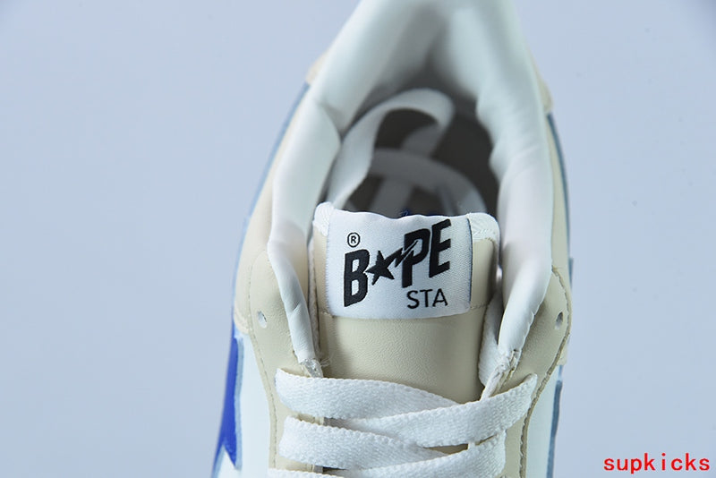 A Bathing Ape Bape Sta Low Cream Blue