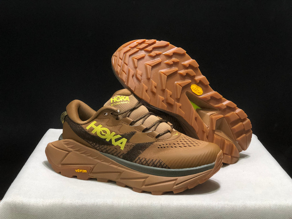 Hoka One One Skyline Float X Outdoor Running Shoes Sneakers Brown