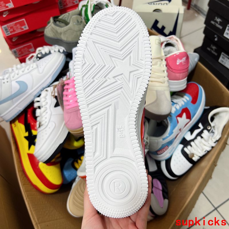 A Bathing Ape Bape Sta Sk8 Dark Red Orange