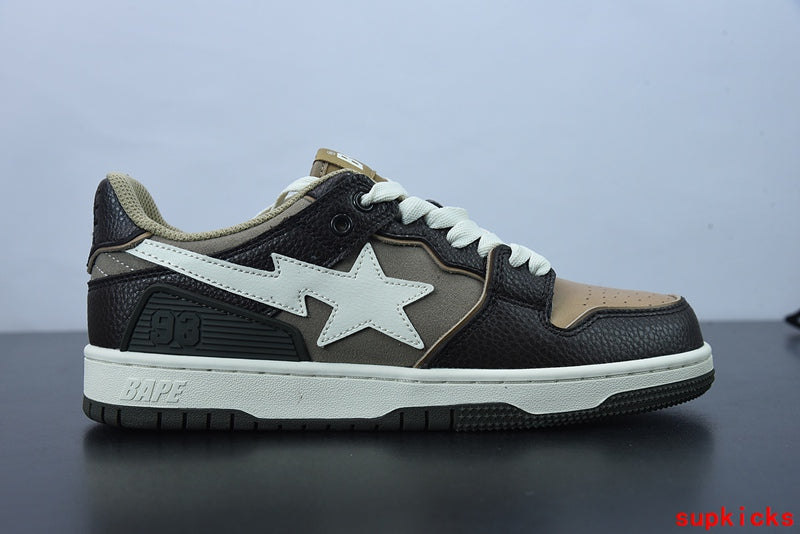 A Bathing Ape Bape Sta Low Black Brown