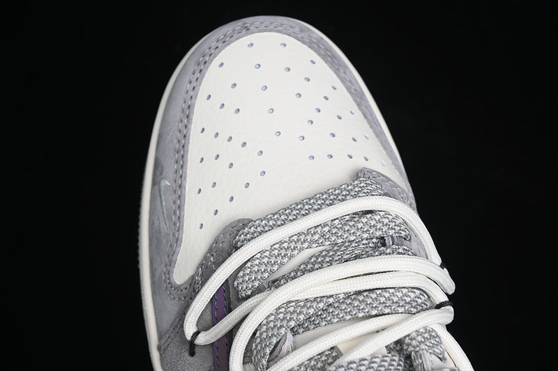 Travis Scott Fragment Design Nike Air Jordan 1 Low Dior OG SP White Black Grey Sneakers