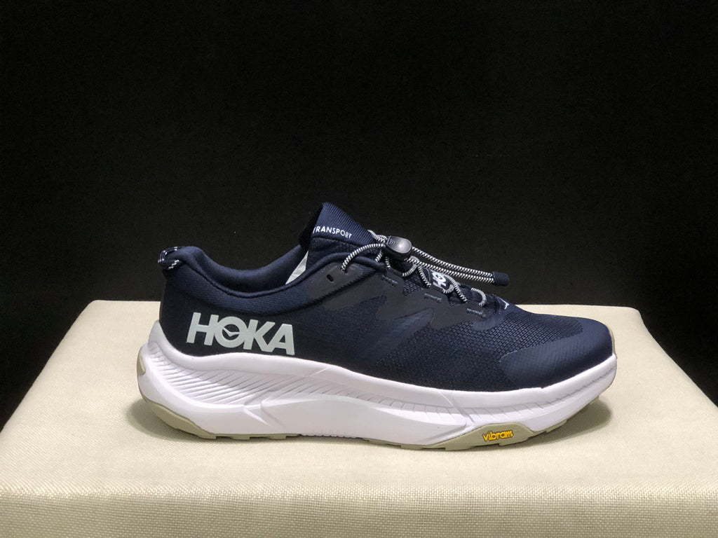 Hoka One One Transport Drawstring Low-top Running Shoes Sneakers Navy