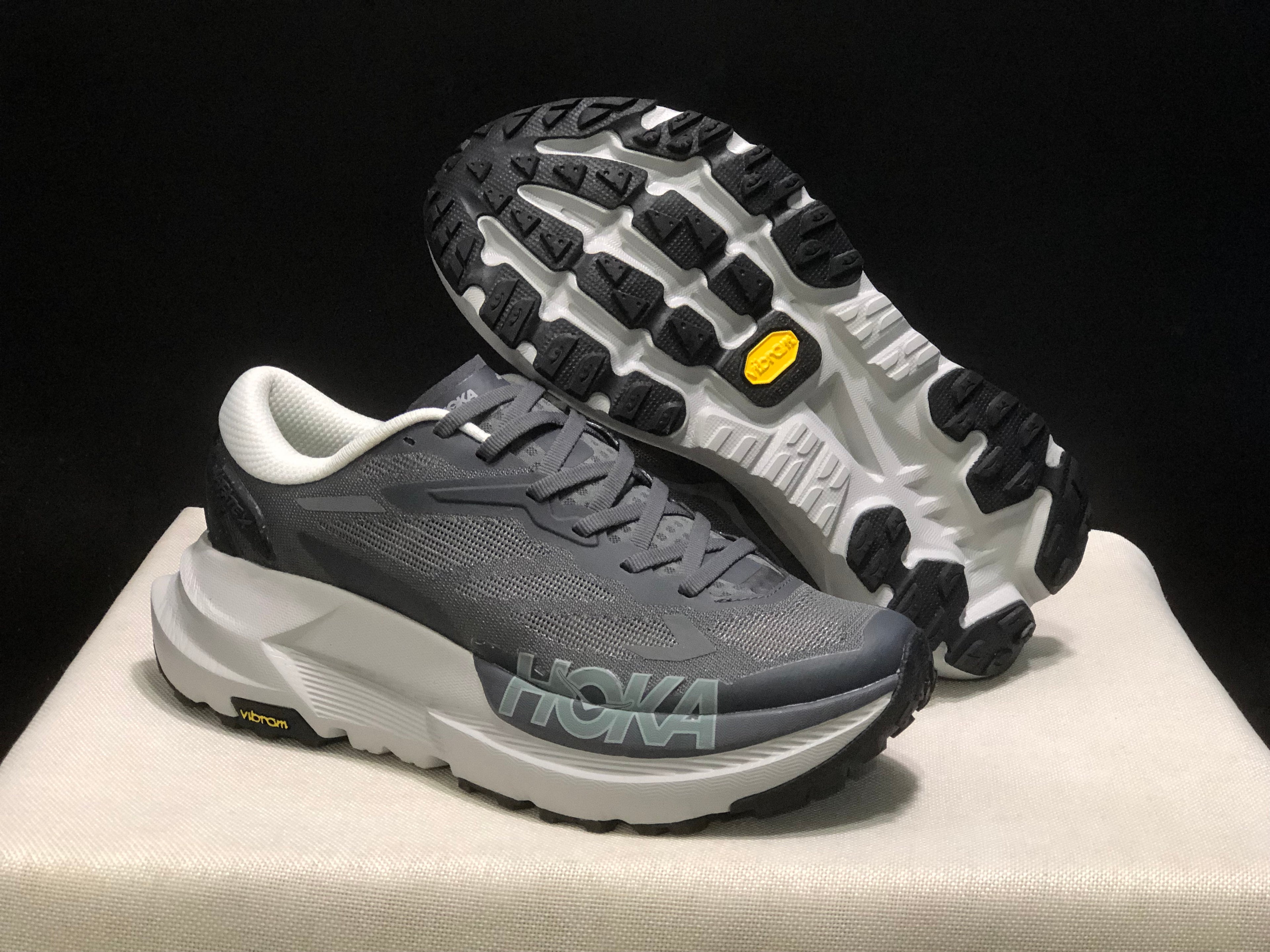 Hoka One One Mafate X Lightweight Fashion Running Shoes Sneakers Gray