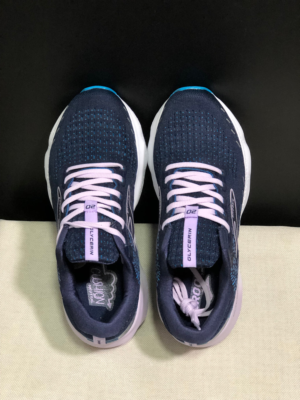 Brooks Glycerin GTS 20 Shock-absorbing Wear-resistant Running Shoes Dark Blue