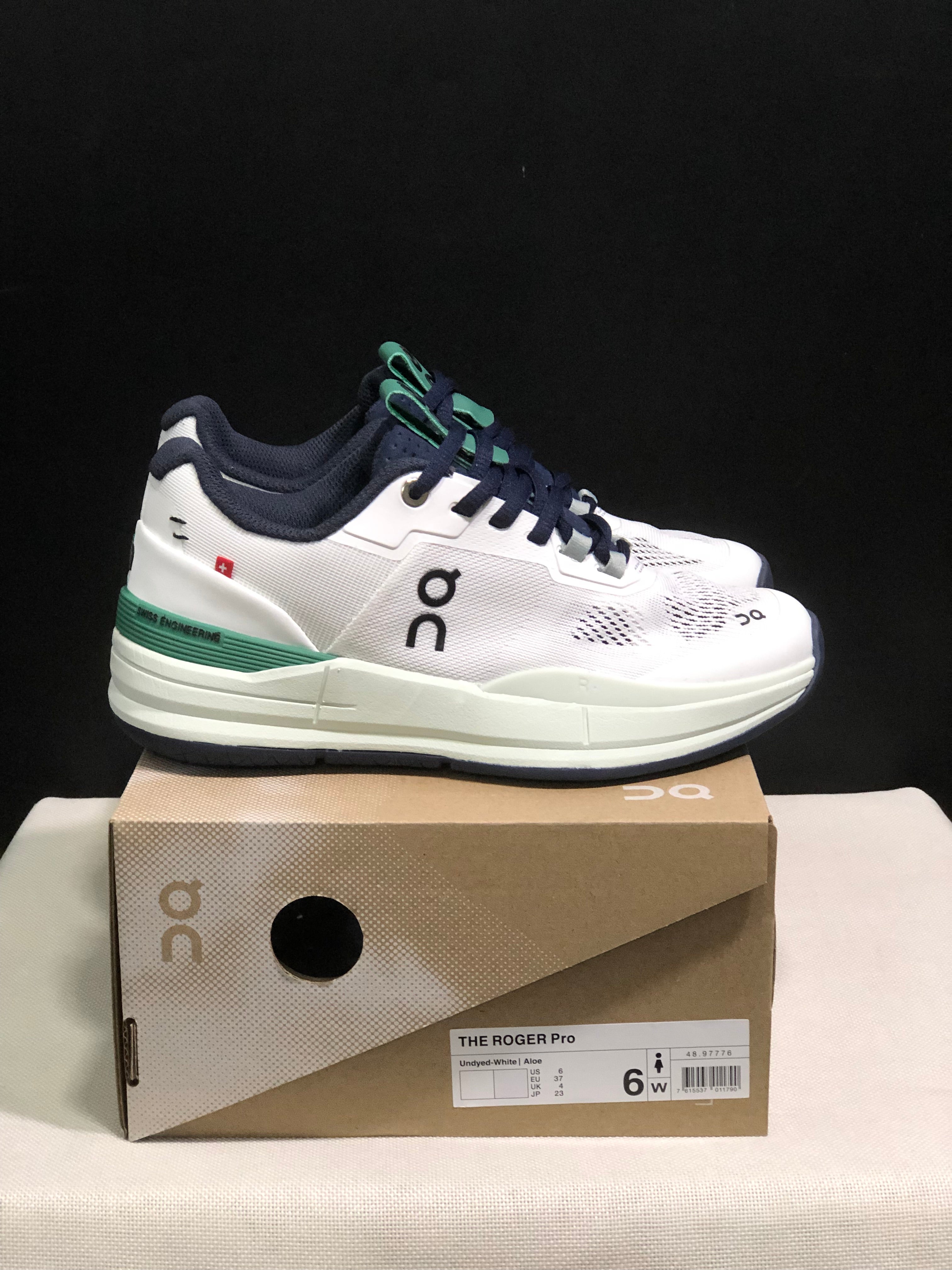 On Running The Roger Rro Durable And Breathable Tennis Shoes White/Dark Blue