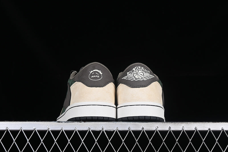 Travis Scott Nike Air Jordan 1 Low OG Khaki Brown Green Sneakers