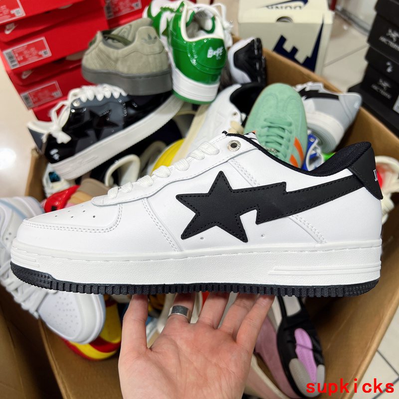 A Bathing Ape1 Bape Sneaker White Black