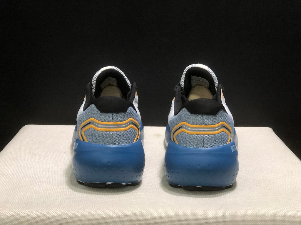 Brooks Glycerin 21 Men's Low-top Casual Running Shoes White/Sapphire Blue/Orange