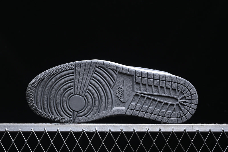 Travis Scott Fragment Design Nike Air Jordan 1 Low Gloomy Bear OG SP Grey White Sneakers