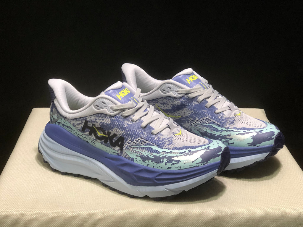 Hoka One One Stinson 7 Comfortable Anti-slip Outdoor Running Shoes Sneakers Light Purple