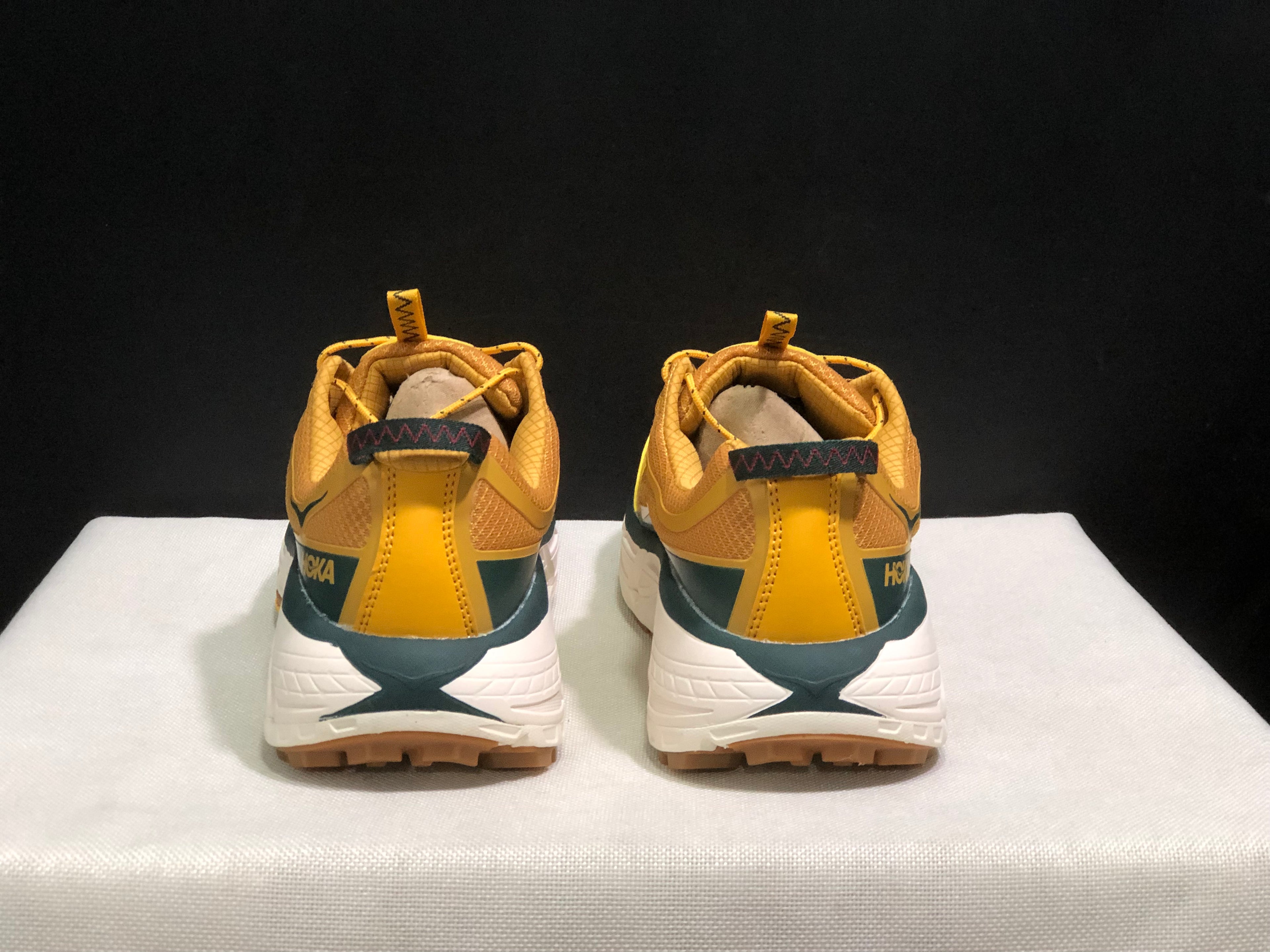 Hoka One One Mafate Three 2 Anti-slip Running Shoes Sneakers Yellow