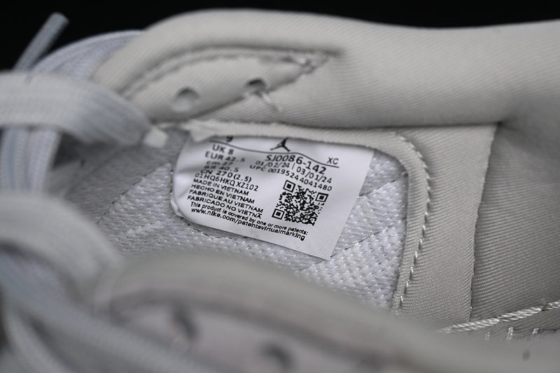 Travis Scott Fragment Design Nike Air Jordan 1 Low The North Face OG SP Grey Sole Grey White Sneakers