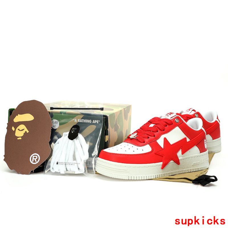 A Bathing Ape Bape Sta Sk8 Low Red