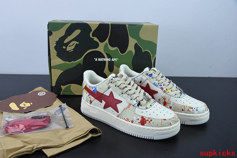 A Bathing Ape Bape Sta Paint Beige