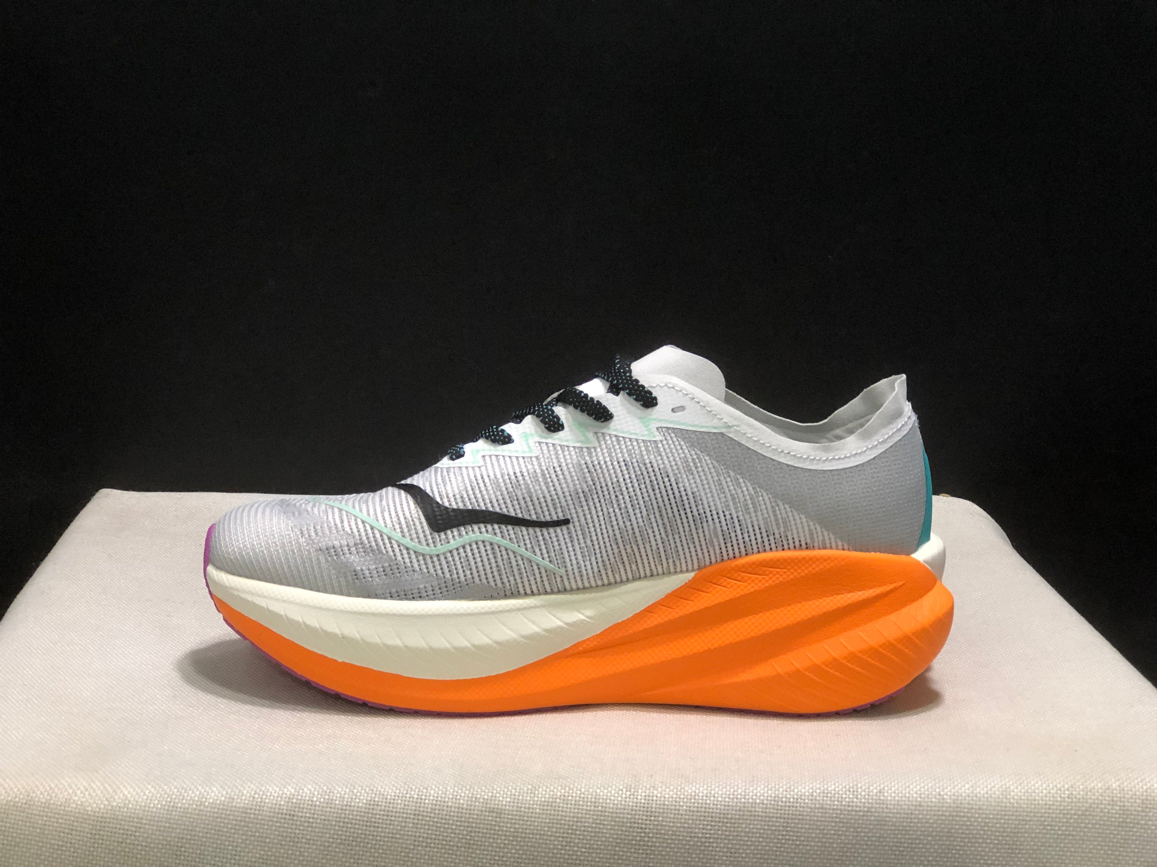 Hoka One One Mach X 2 Anti-slip Low-top Running Shoes Grey/Orange