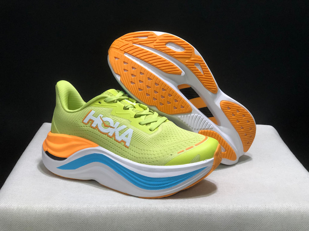 Hoka One One Skyward X Anti-slip Wear-resistant Running Shoes Sneakers Fluorescent Green