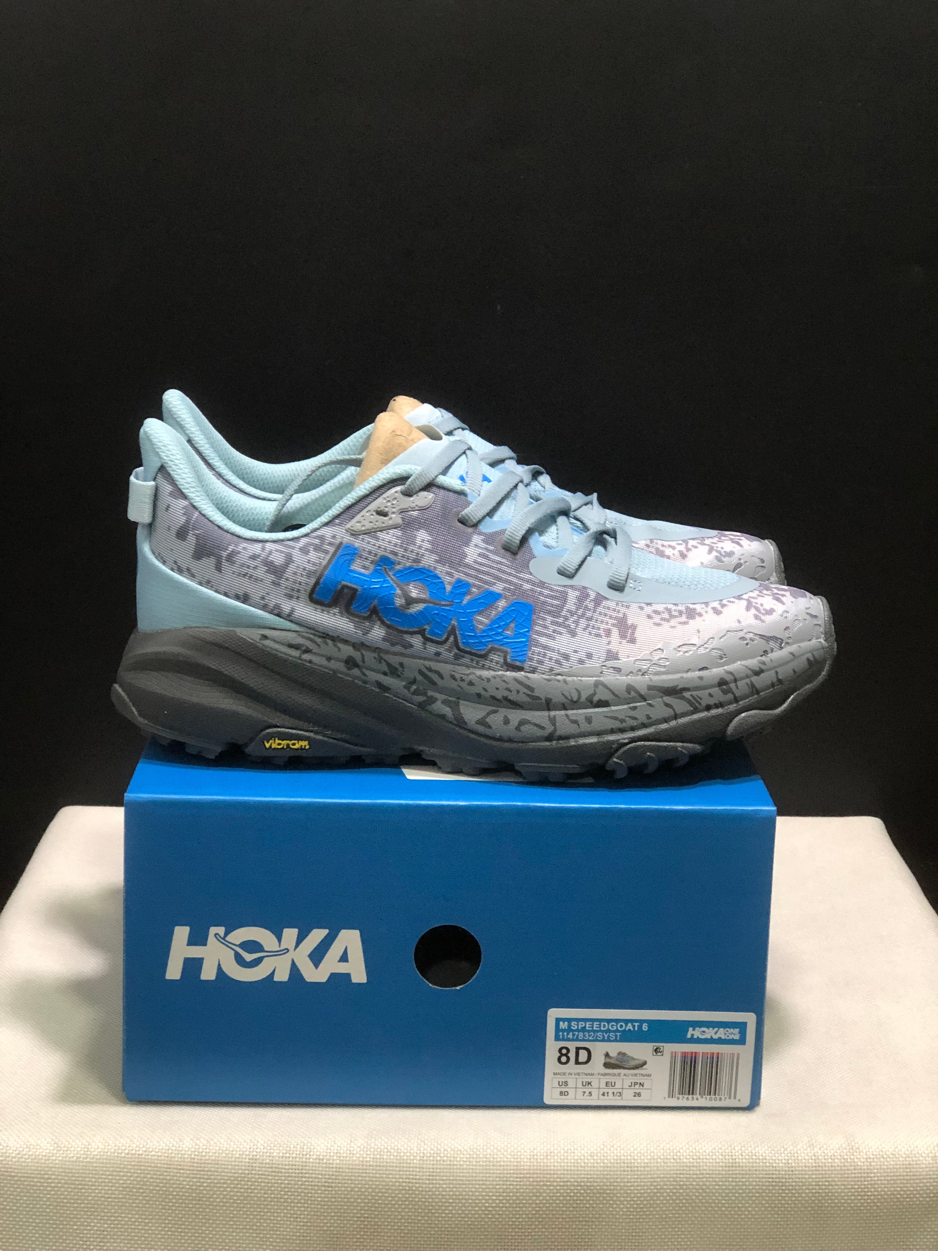 Hoka One One Speedgoat 6 Trail Running Shoes Sneakers Gray